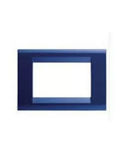 Gewiss gw32573 blue jazz playbus 3-seater plaque